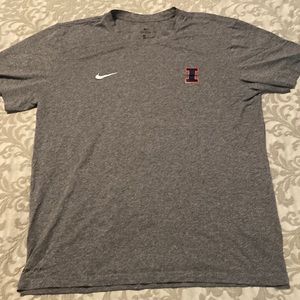 The Nike Tee Dri fit large grey